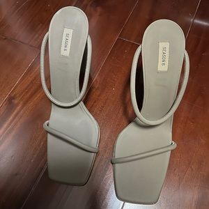 Yeezy Season 6 Sandal Heels BEAUTIFUL, WORN ONCE FOR PHOTOSHOOT! Size 38.5!